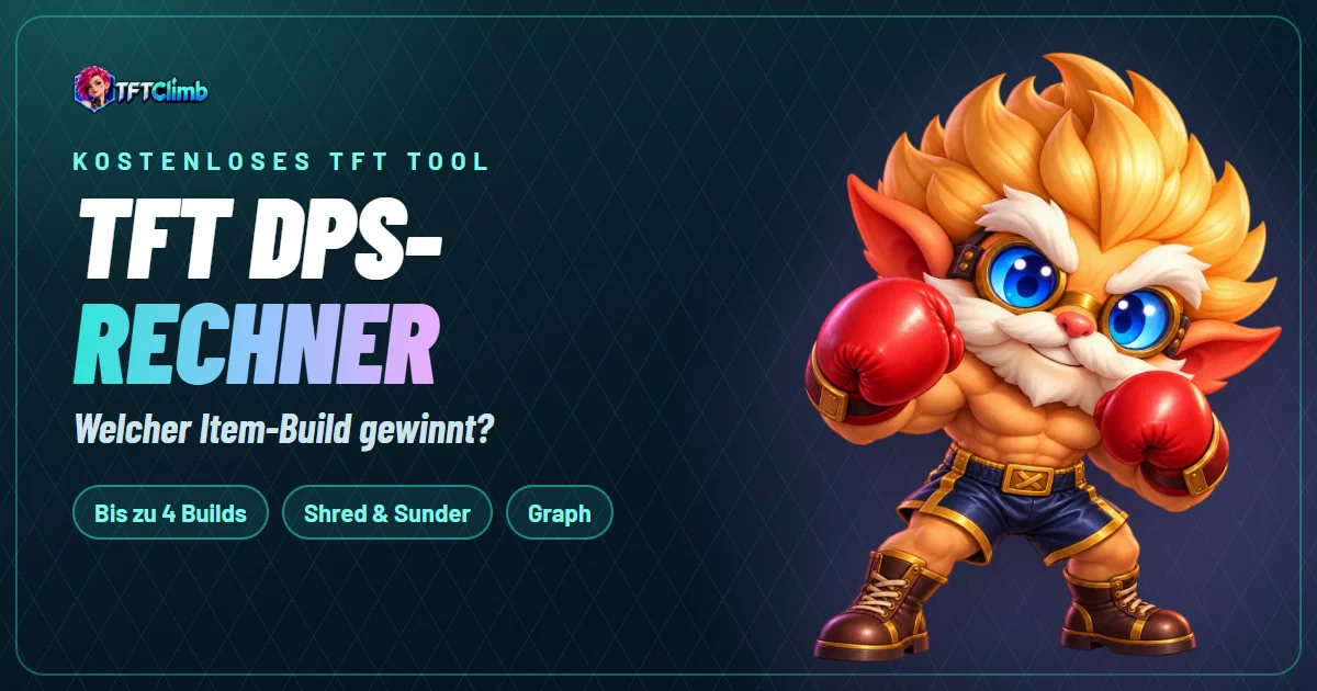 TFT DPS-Rechner: Welcher Item-Build gewinnt? – kostenloses Tool von TFTClimb